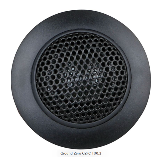 Ground Zero GZFC 130.2 2-drożny zestaw głośnikowy o średnicy woofera 130 mm. Moc woofera 90 W RMS